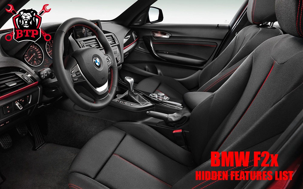 BMW F2x Hidden Features List - Btperformance - ChipTuning&Garage