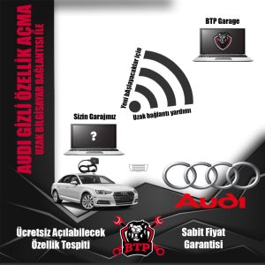 Uzak bağlantı ile Audi gizli özellik açma